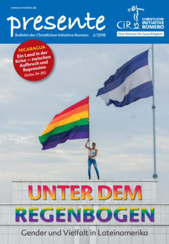Cover der presente 2-2018 zum Thema Unter dem Regenbogen - Gender und Vielfalt in Lateinamerika