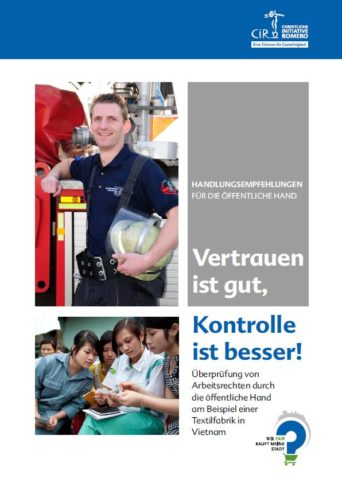 Cover der Studie mit einem Feuerwehrmann im sozielverantwortlich eingekauften Hemd