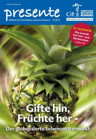 Cover der presente Nr. 4 aus 2015 zum Thema globalisierter Lebensmittelmarkt