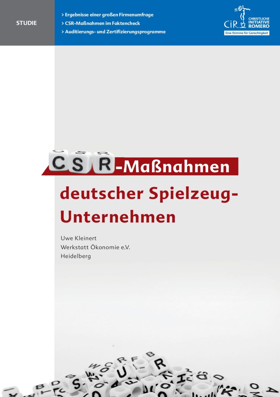 Cover der CSR-Studie von Uwe Kleinert