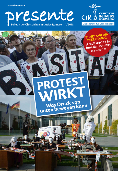 Cover der presente 4/2018 - Protest wirkt!