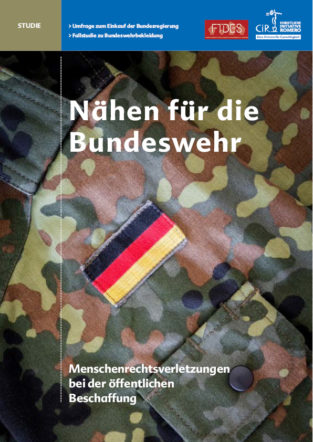 Cover der Studie Nähen für die Bundeswehr