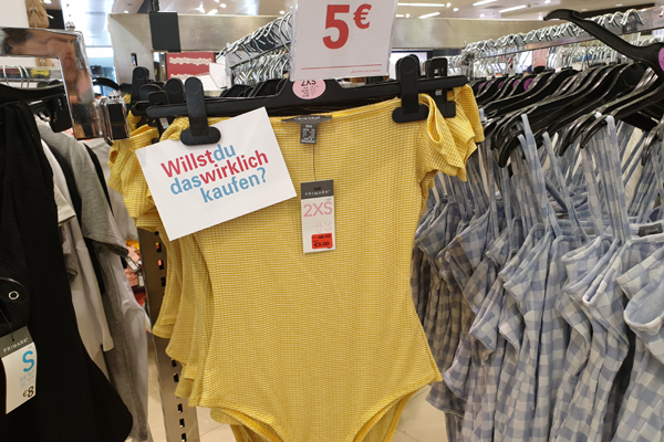 Aktion Alles Prima?k der CCC Bremen im Primark 2019