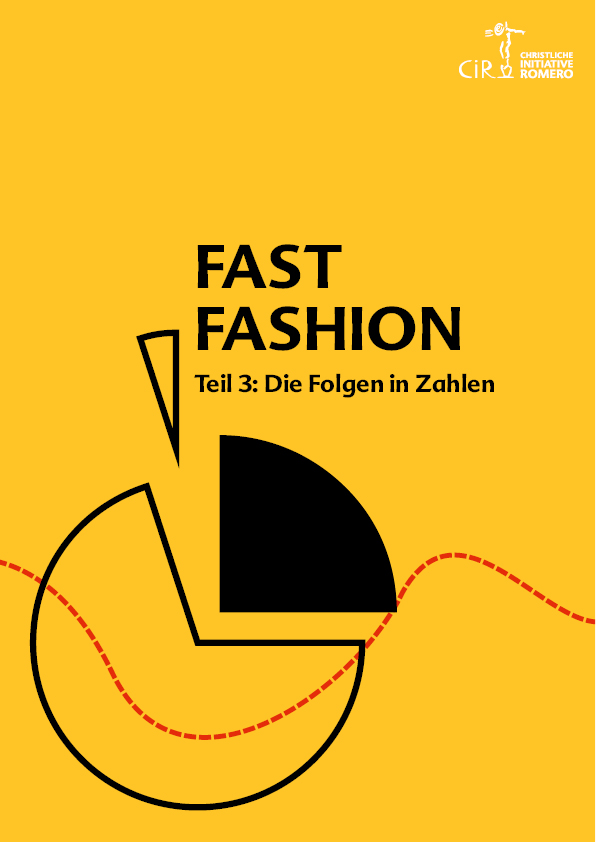 Cover des Dossiers Fast Fashion mit Illustriation einer Tortengrafik
