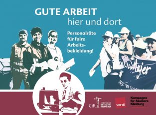 Aktionspostkarte: Gute Arbeit hier und dort - Personalräte