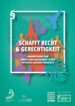 Cover der Handreichung für kirchliches Engagement in der Initiative Lieferkettengesetz