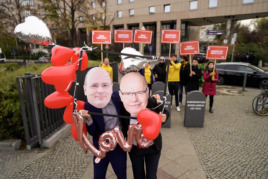 Protestaktion zum Arbeitgebertag