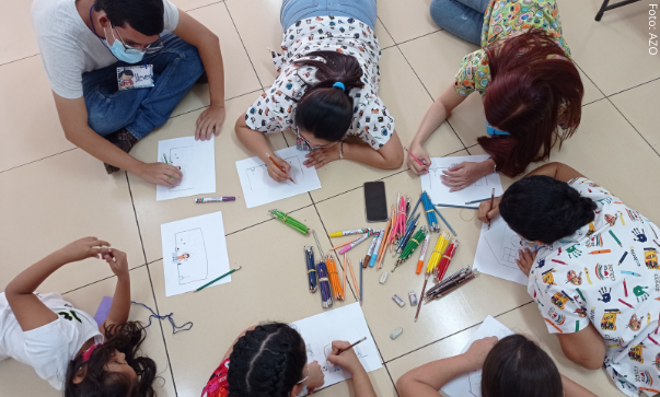 Die Organisation Azul Originario (AZO) wurde 2015 in El Salvador gegründet. Ihr vorrangiges Ziel ist die Einhaltung und Verteidigung der Menschenrechte von Kindern, Jugendlichen und Frauen. Sie will aktiv zu einer Kultur des Friedens und der Gewaltprävention beitragen, um einen sozialen Wandel in El Salvador zu erreichen.