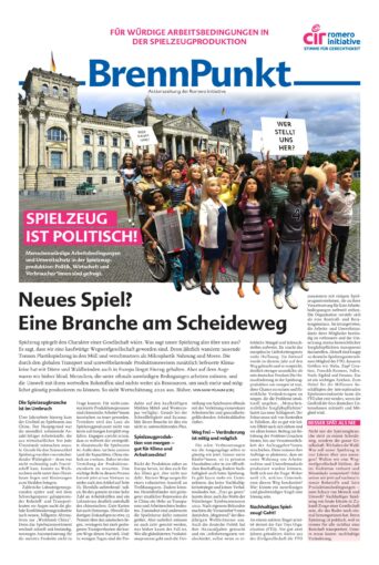 Brennpunkt: Spielzeug ist politisch! Für menschenwürdige Arbeitsbedingungen und Umweltschutz in der Spielzeugproduktion