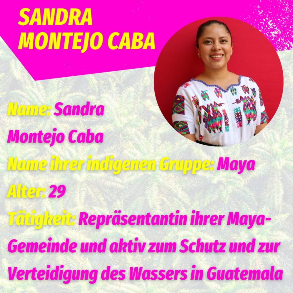 Sandra Montejo Caba aus Guatemala. Quelle: CIR