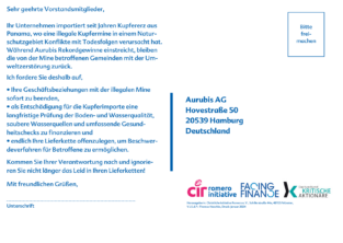 Protestpostkarte: Aurubis - finde den Fehler – Bild 2