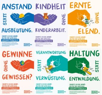 Posterset: Rettet das Lieferkettengesetz