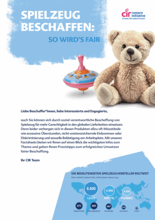 Factsheet: Spielzeug beschaffen - So wird's fair!