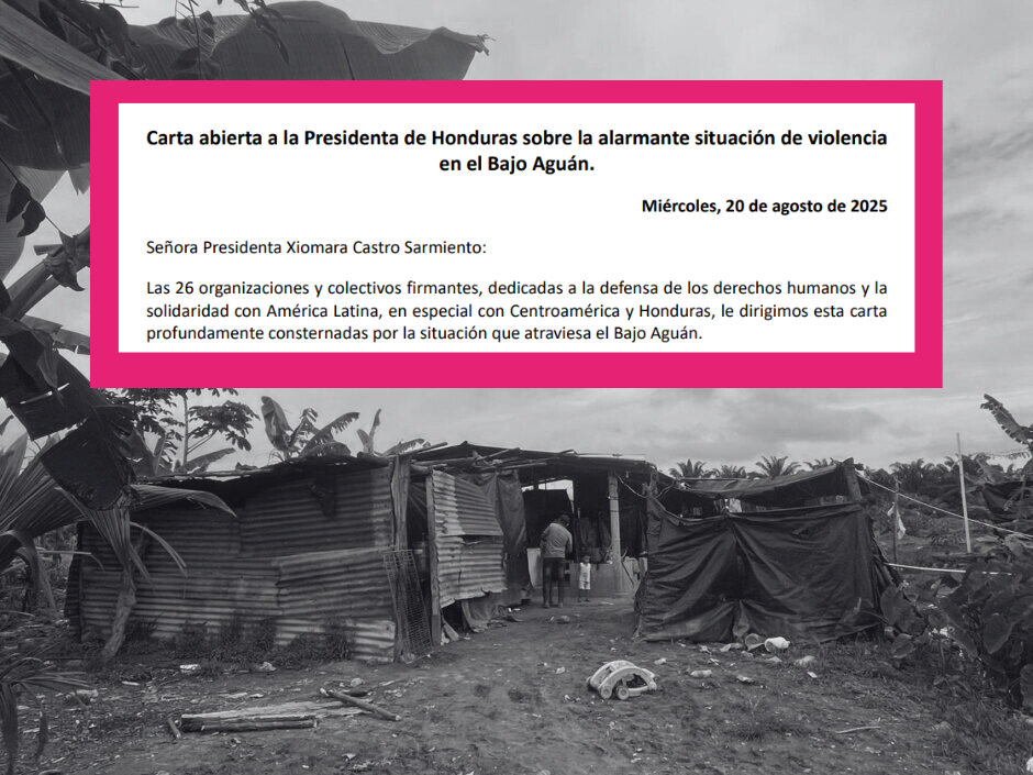 Gemeinsam mit 26 Organisationen der Zivilgesellschaft fordert die CIR in einem offenen Brief die honduranische Präsidentin auf, die schweren Menschenrechtsverletzungen im Aguán-Tal zu beenden. Seit Jahresbeginn wurden 11 Menschen ermordet, vor allem Mitglieder kleinbäuerlicher Kooperativen. Die Morde geschehen gezielt, systematisch und beinahe straflos. 