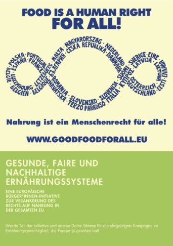 Broschüre: Nahrung ist ein Menschenrecht für alle! Europäische Bürgerinitiative