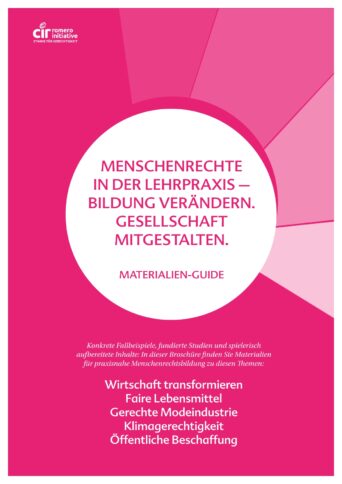 Broschüre: Menschenrechte in der Lehrpraxis – Bildung verändern. Gesellschaft mitgestalten.