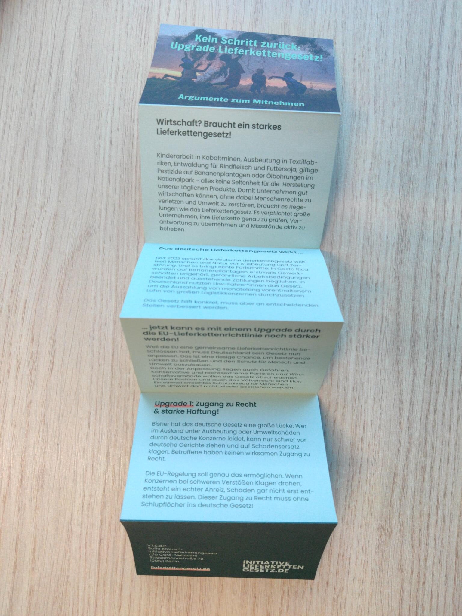 Leporello-Flyer – Upgrade Lieferkettengesetz – Bild 3